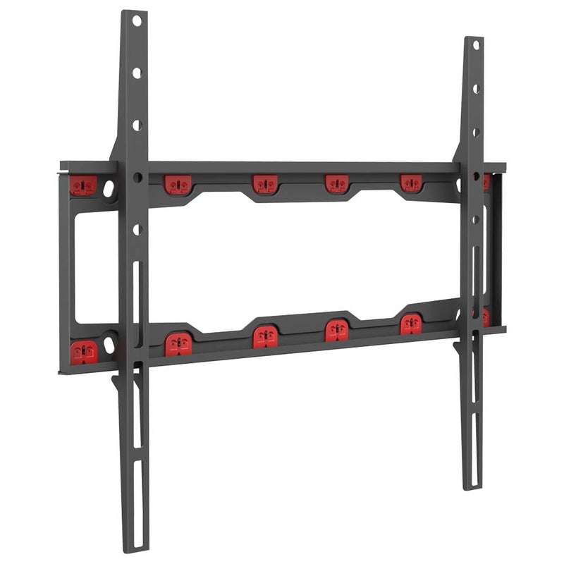 Barkan TV Wall Mount, 19-65 inch Fixed, Drywall No Stud No Drill Screen Bracket, Holds up to 80lbs, Auto Lock Patented, Fits LED OLED LCD, Including 6 ft 4K HDMI Cable - Image 1